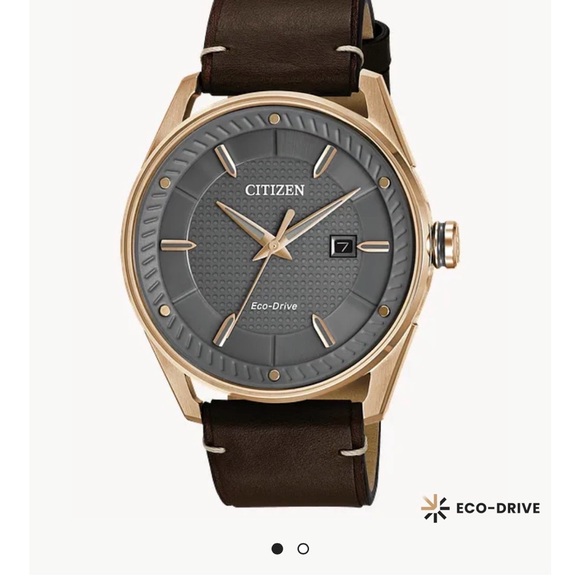 Citizen Other - Citizen Eco-Drive Men's Watch with Brown leather Strap